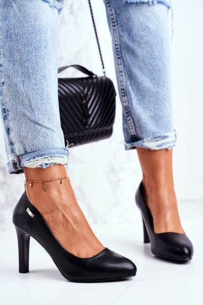 Women's Black Matt Sergio Leone Stiletto pumps Campbell