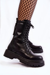 Leather Boots Glany Big Star KK274494 Black