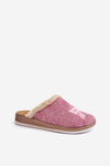 Ladies Slippers With Reindeer And Fur Inblu CT000034 Pink