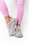 Women's Sneakers On A Chunky Sole Grey Good Mood