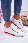 Women's Sneakers White Red Stripe Nigrid2