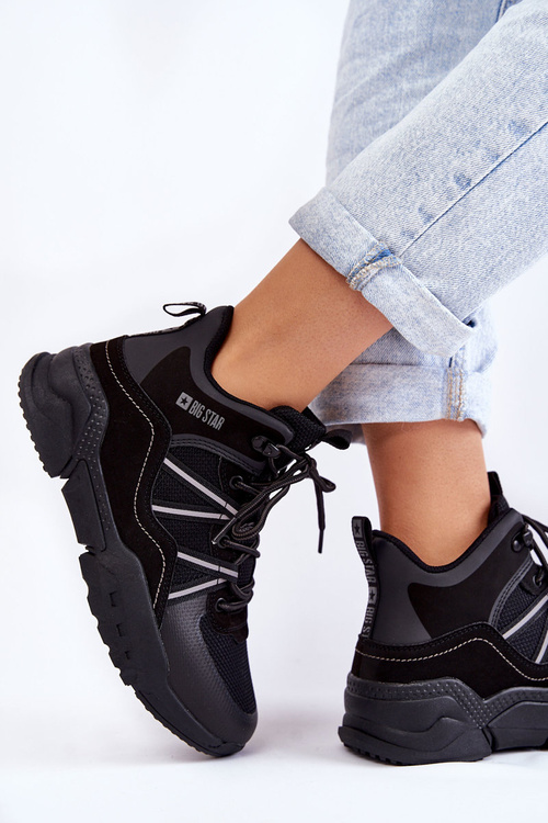 Trapery Damskie Czarne Memory Foam Big Star KK274218