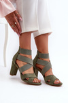 Women's Sandals with Straps Green Obissa