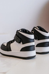 High Children's Sports Shoes  White and Black Teredite