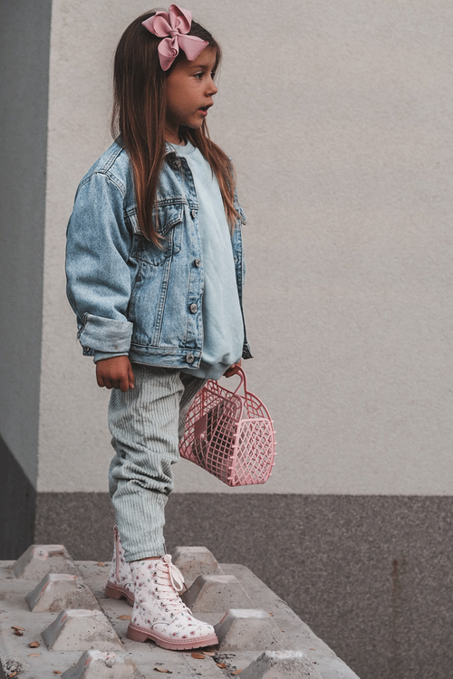 Kids' Insulated Zip-up Boots Pink Dolida