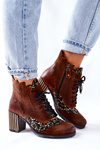 Women’s Boots Leather Maciejka Brown 03190-02