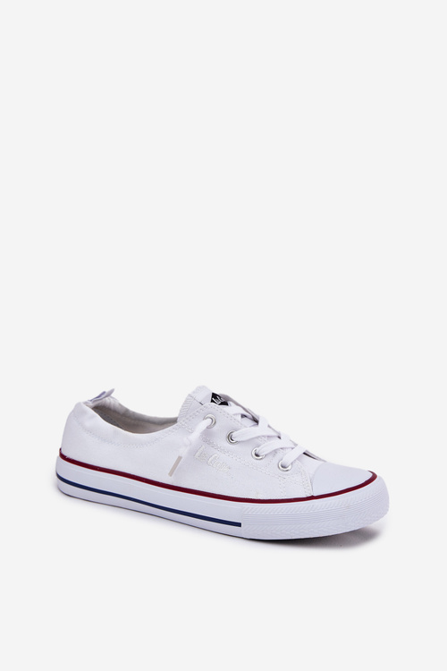 Trampki Damskie Materiałowe Lee Cooper Białe LCW-25-02-3296L