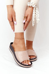Wedge Slippers Vinceza 21-17113 Beige-Gold