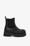 Insulated Women's Chelsea Boots On Platform Black Ismira