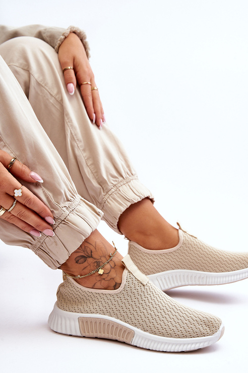 Classic Slip-On Trainers Beige Frankie