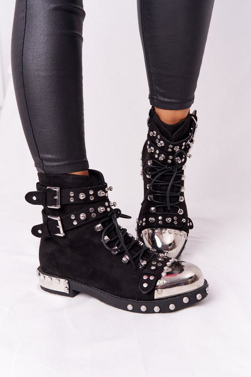 Women's Insulated Boots With Jets Suede Black Lu Boo