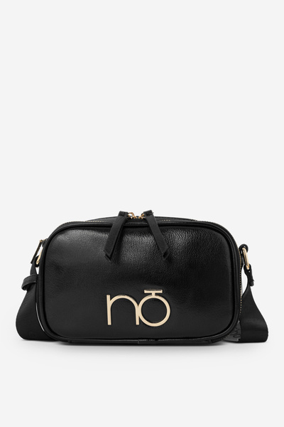 Torebka Listonoszka Błyszcząca Czarna NOBO NBAG-R3140-C020