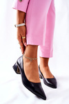 Leather Elegant Pumps Black Samira