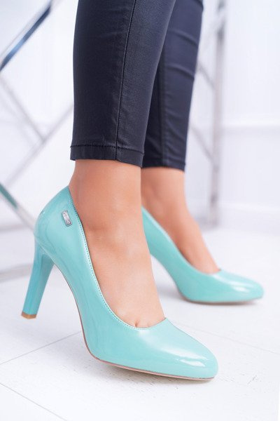 Women's Lacquered Mint Stiletto pumps Sergio Leone Campbell