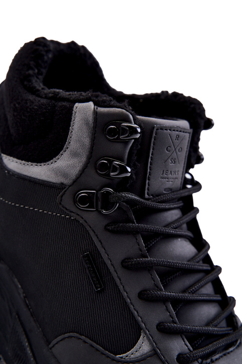 Men's Warm Trekking Shoes Cross Jeans KK1R4031C Black