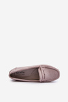 Women's Suede Moccasins Purple Lenvie