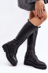 Women's Knee-High Warm Boots Black Lliclies