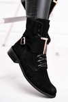 Women’s Suede Boots Black Nicole 2591