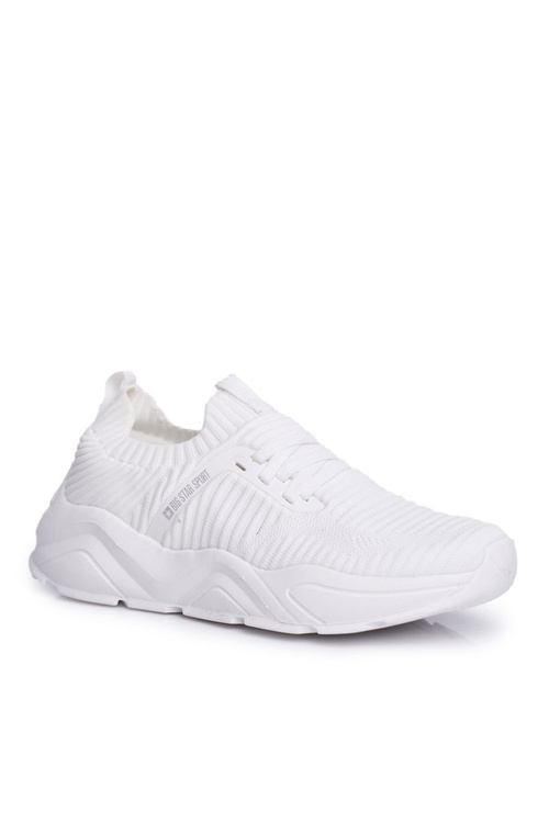 Buty Sportowe Platforma Big Star Białe FF274954