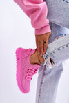 Buty Sportowe Sneakersy Damskie Wsuwane Różowe Rosett