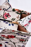 Large Classic Purse In pattern White and Orange Micola