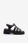 Women's Black Roman Sandals Rosarose