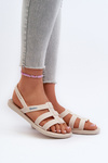 Sandały Damskie Płaskie Beżowe 83516 Ipanema Style Sandal Fem