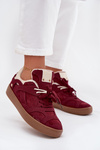 Women's Sneakers Platform with Fur Lined Bordeaux Solvia