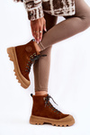 Suede Warm Boots Big Star KK274520 Brown