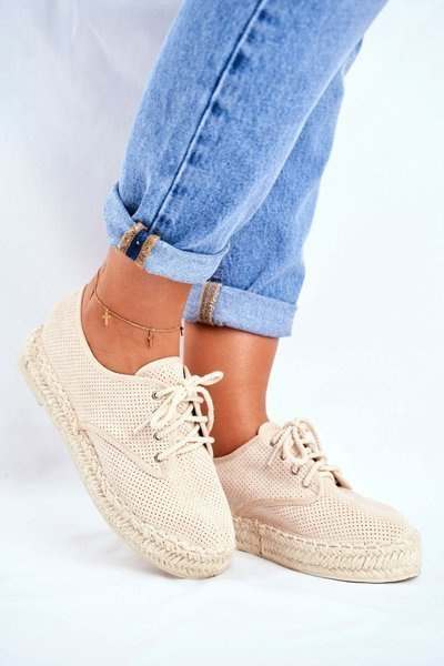 Women’s Espadrilles On Platform Beige Sonya