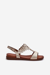 Women's Flat Sandals Sergio Leone SK070H Gold