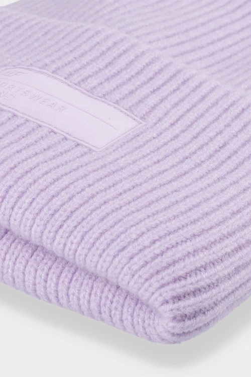 Women's Winter Hat with 4F Logo 4FAW23ACAPF295-52S Purple
