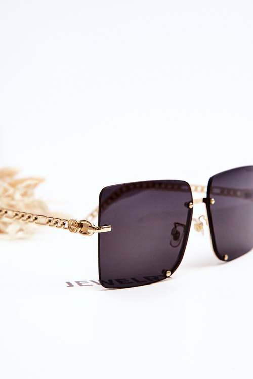 Square Sunglasses Prius V508 Gold & Black