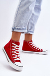 Women's Classic High Sneakers Red Remos
