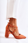 Fashionable Sandals On A Bar Orange Sinari