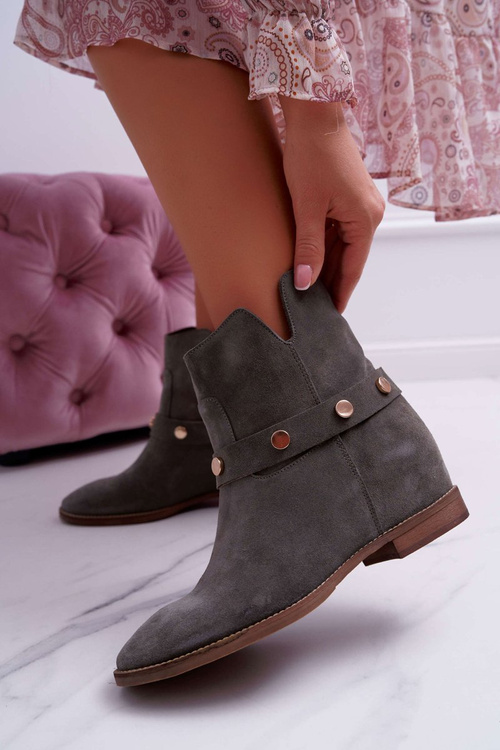 Women's Boots Laura Messi 1890 Leather Suede Olive Darmah