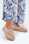 Espadryle Damskie Na Platformie Beżowe Vinceza 17392