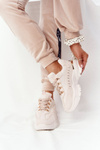 Women's Sneakers On A Chunky Sole Beige Good Mood