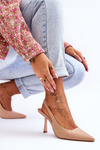 Classic Pointed Heels Beige Whitley