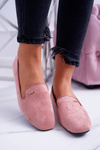 Women's Suede Ballerinas Powder Pink Neala