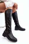 Women's Insulated Knee-High Boots SBarski HY07-329 Black