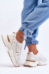 Women's Sport Sneakers Beige Feluci