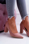 Women's Stiletto pumps Suede Pink Clarina