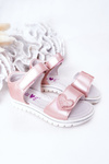 Children's Velcro Sandals Pink Sweetheart