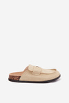 Women's Clogs On Cork Platform Beige Nivalia