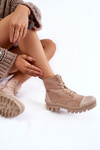 Women's Suede Boots Beige Margot