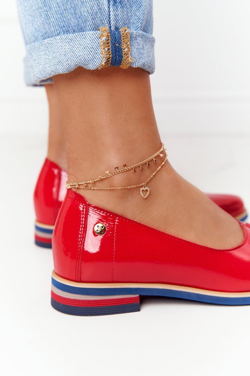 Women's Patent Leather Shoes Maciejka 05035-08 Red