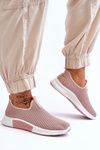 Buty Sportowe Klasyczne Wsuwane Jasnoróżowe Frankie QH515