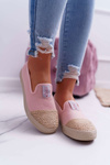 Espadryle Damskie Cross Jeans Różowe DD2R4048