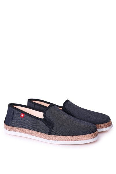 Męskie Espadryle Big Star HH176002 Granatowe